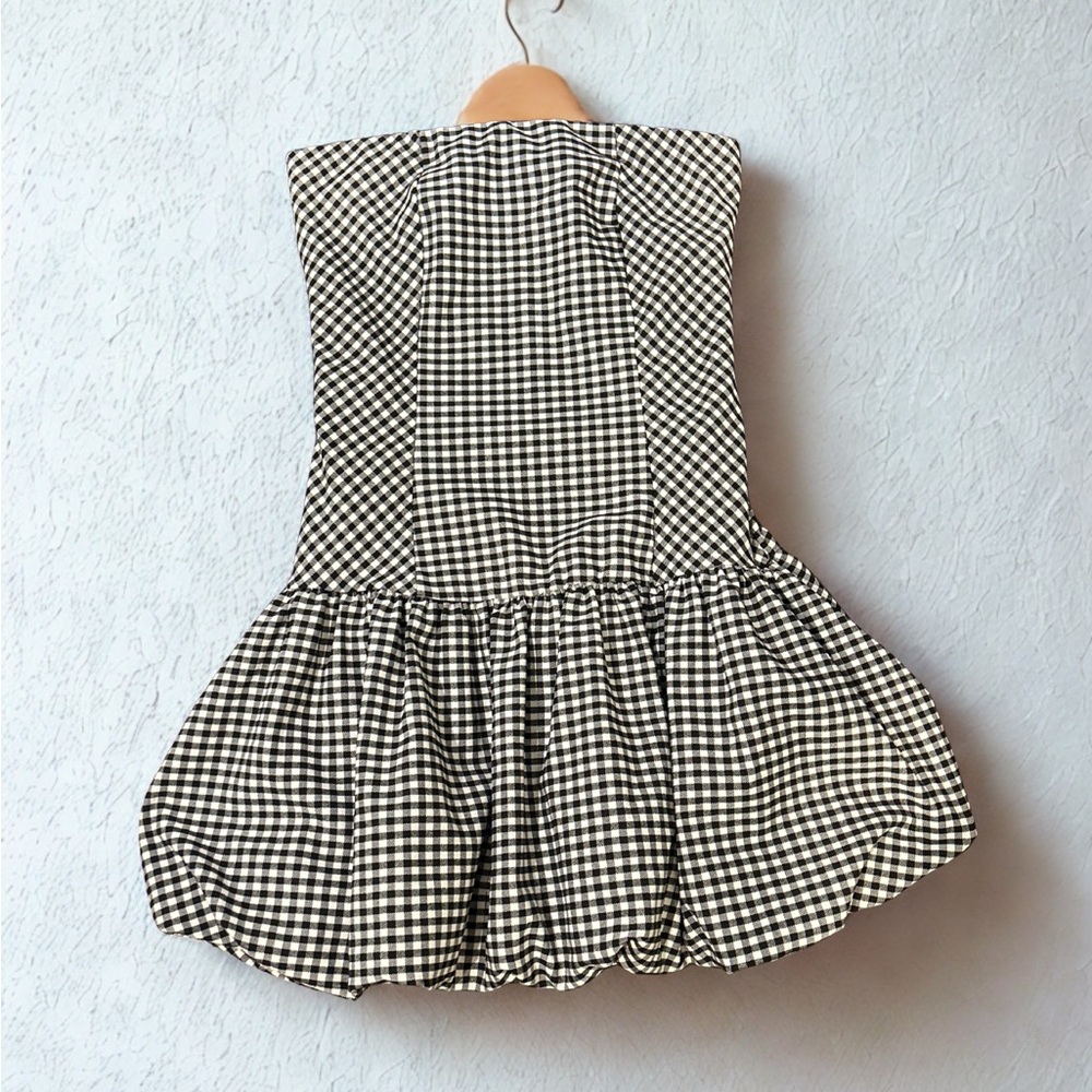 21 Saints Strapless Gingham Dress NWOT | Size Small